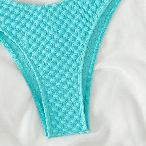 2 Piece Strapless Cut Out Bandeau Swimsuit - Picture 5 of 6